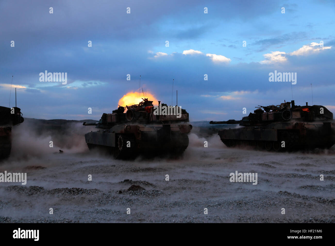 Marines with tank platoon, Battalion Landing Team 2nd Battalion, 1st Marines (BLT 2/1), 11th