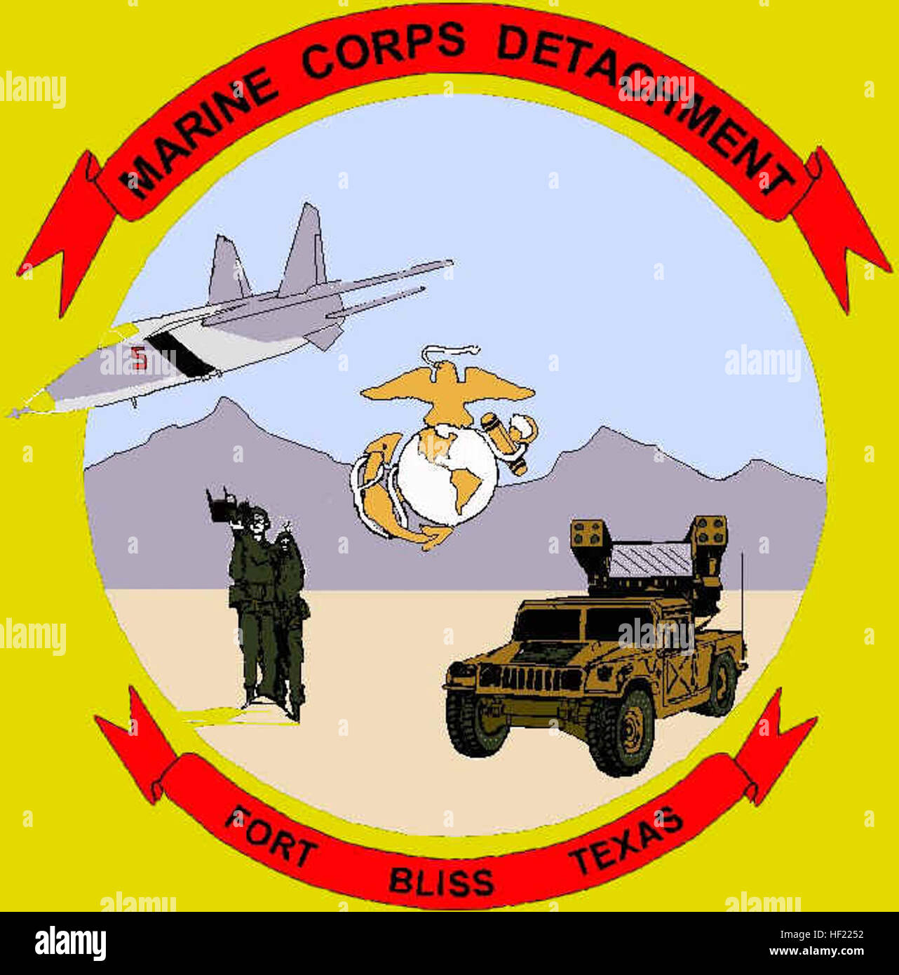 MCD Fort Bliss Insignia Stock Photo Alamy