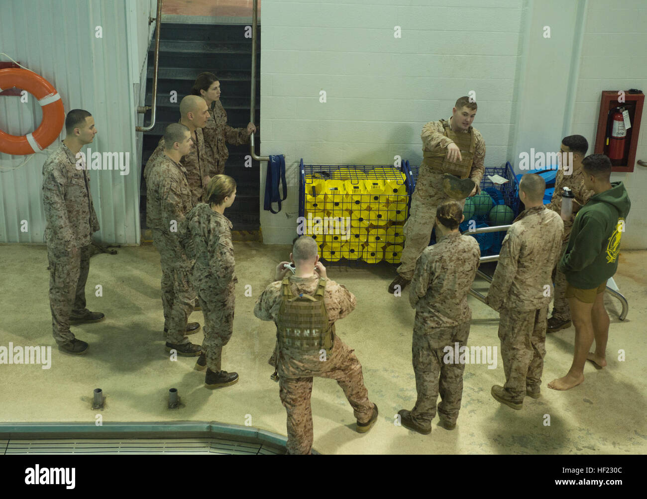 U.S. Marines with Marine Corps Base Quantico, complete the final