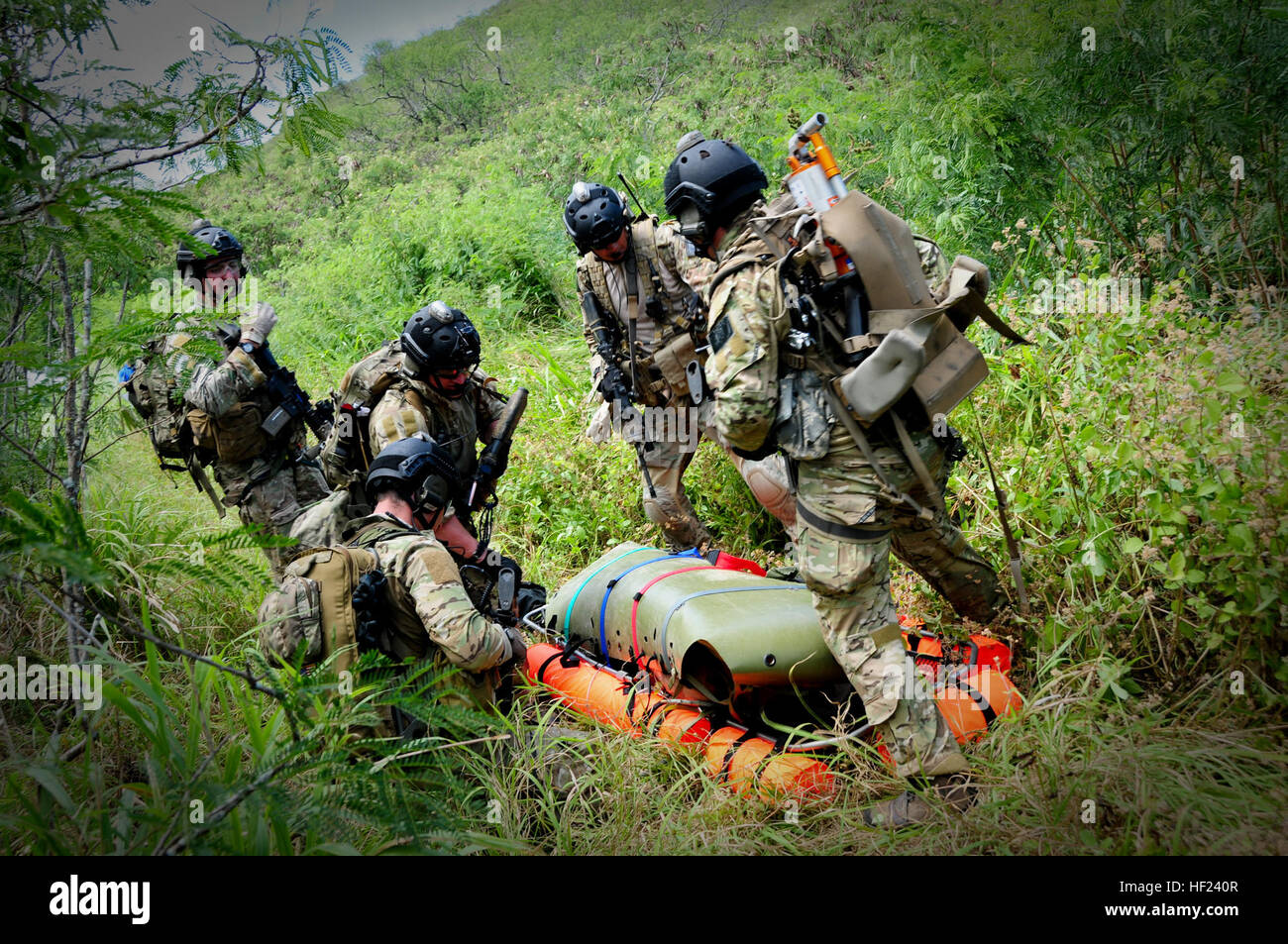 California Air National Guard pararescuemen from the 131st Rescue ...