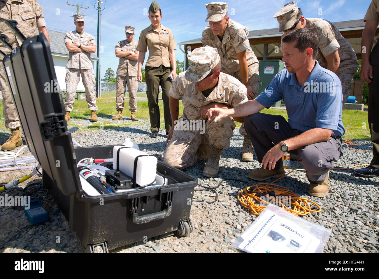 Small unit water purification system hires stock photography and