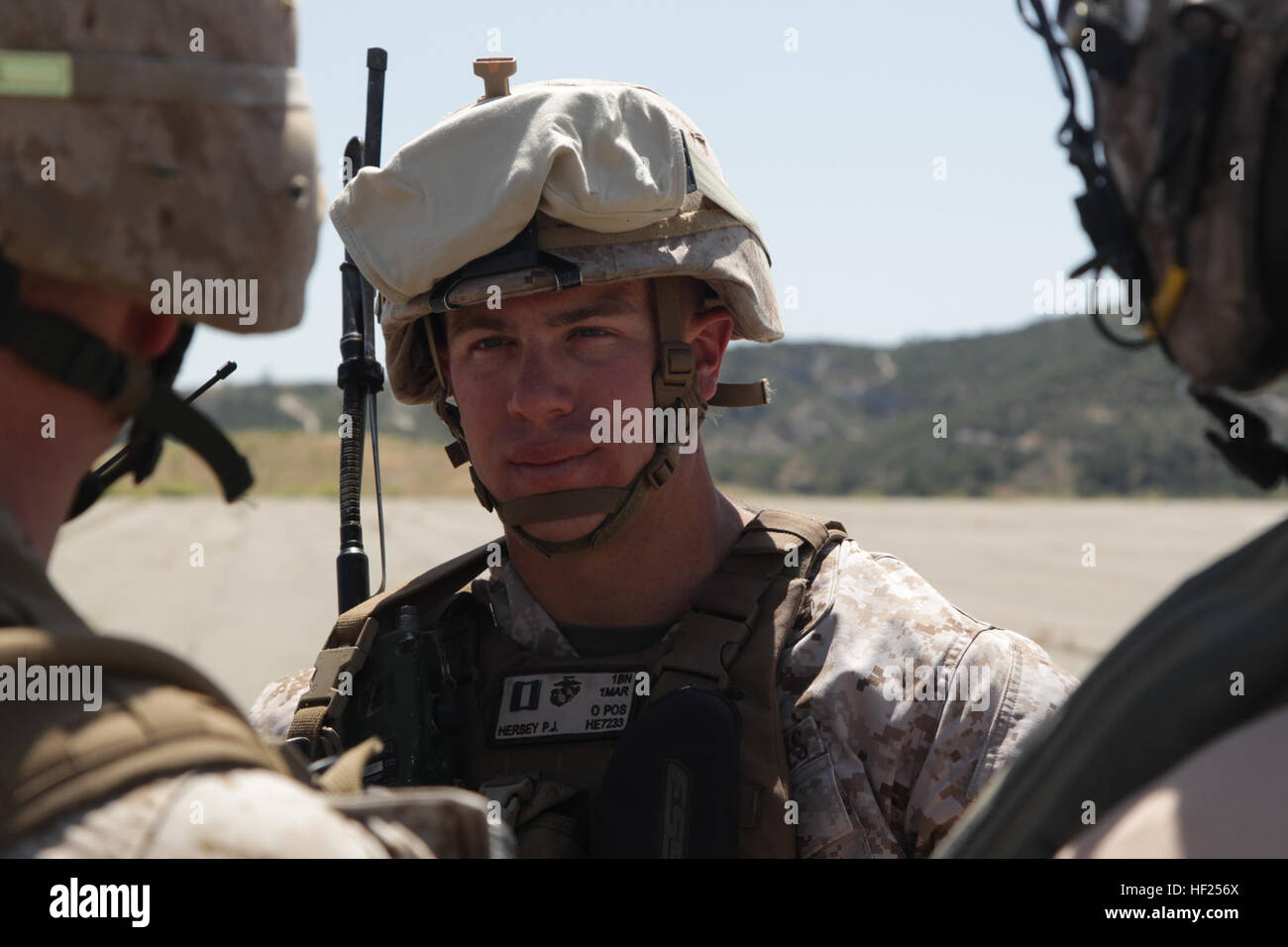 U.S. Marine Corps Capt. Peter J. Hersey, company commander, Bravo ...