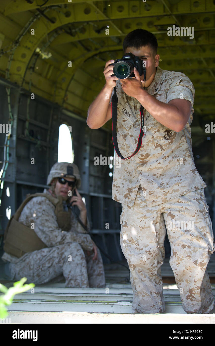 U.S. Marine Lance Cpl. Austin Lewis, Combat Photographer, Marine Corps