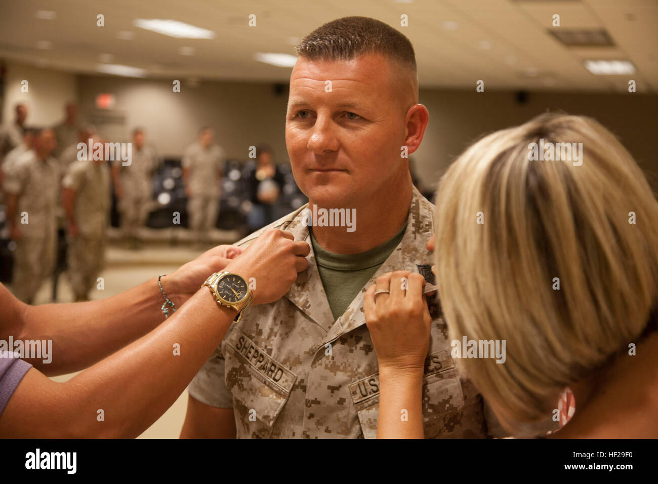 U.S. Marine Corps 1st. Sgt. Eric L. Sheppard, company first sergeant
