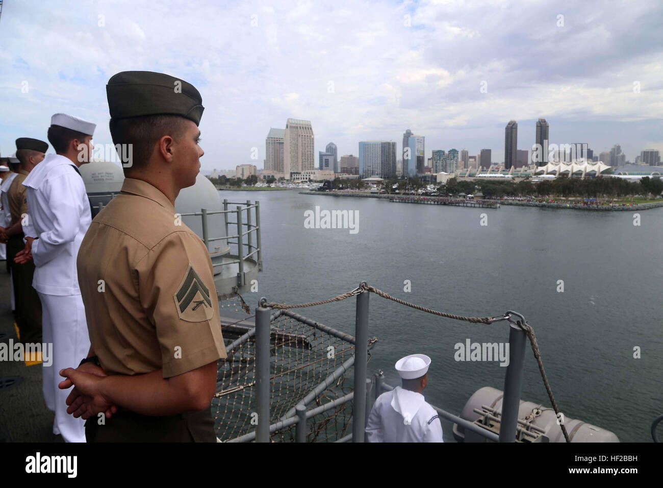 Mannig The Rails Marines from the 11th Marine Expeditionary Unit and Sailors aboard USS ...