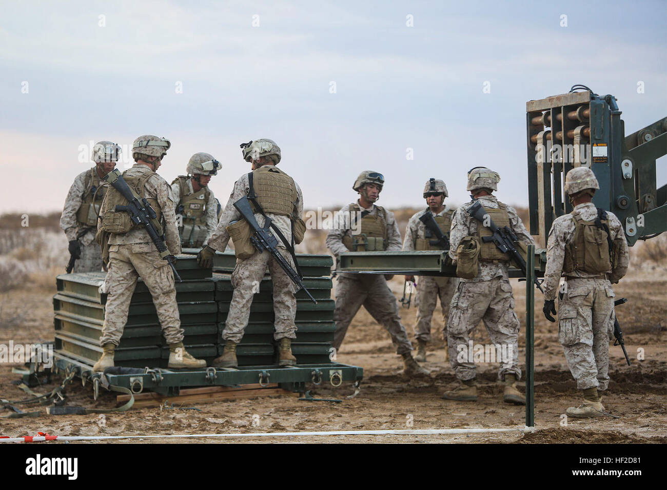 Marines with 7th Engineer Support Battalion, 1st Marine Expeditionary ...
