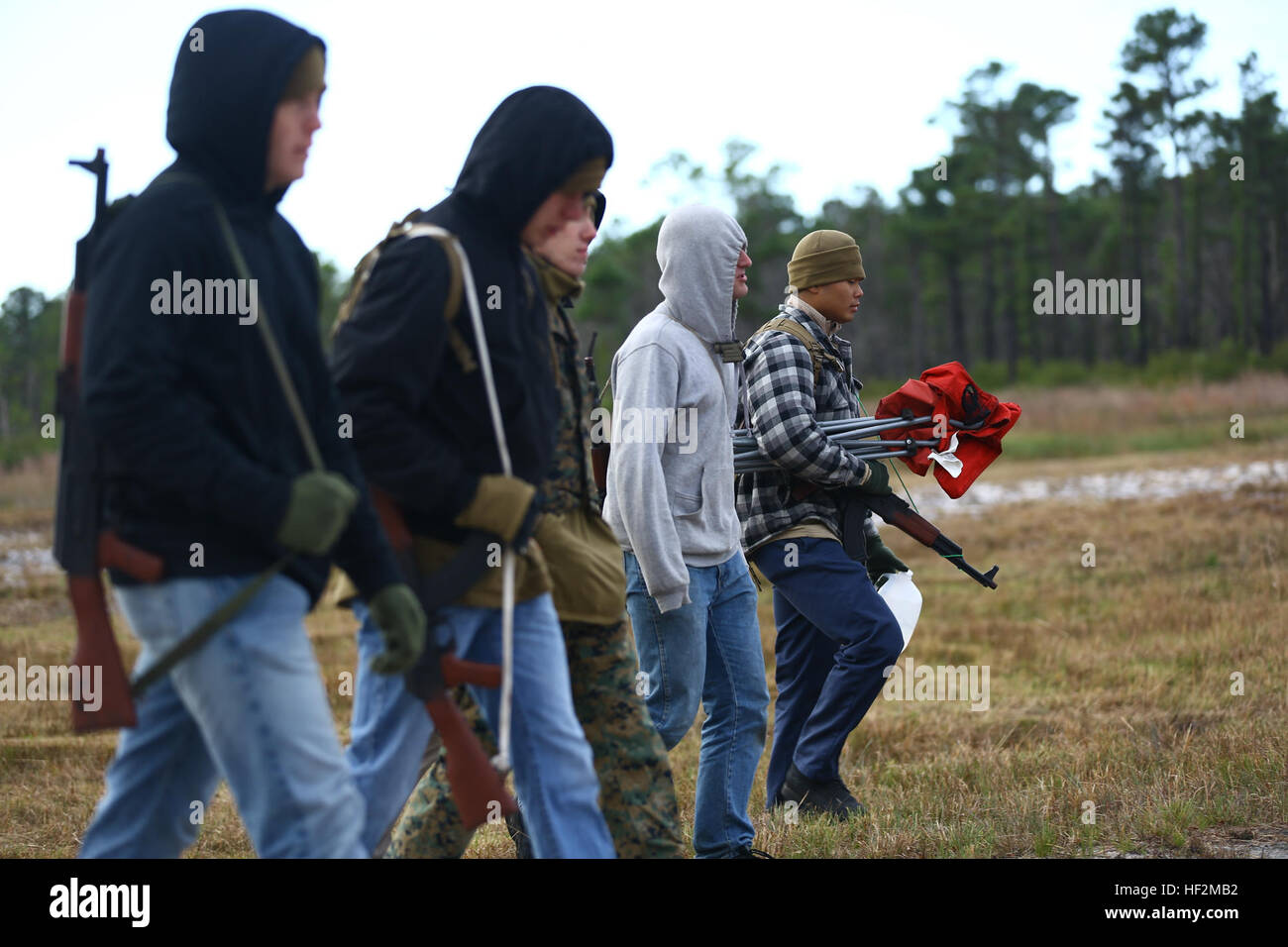 U S Marines Assigned To 2d Marine Expeditionary Force Role Play As 