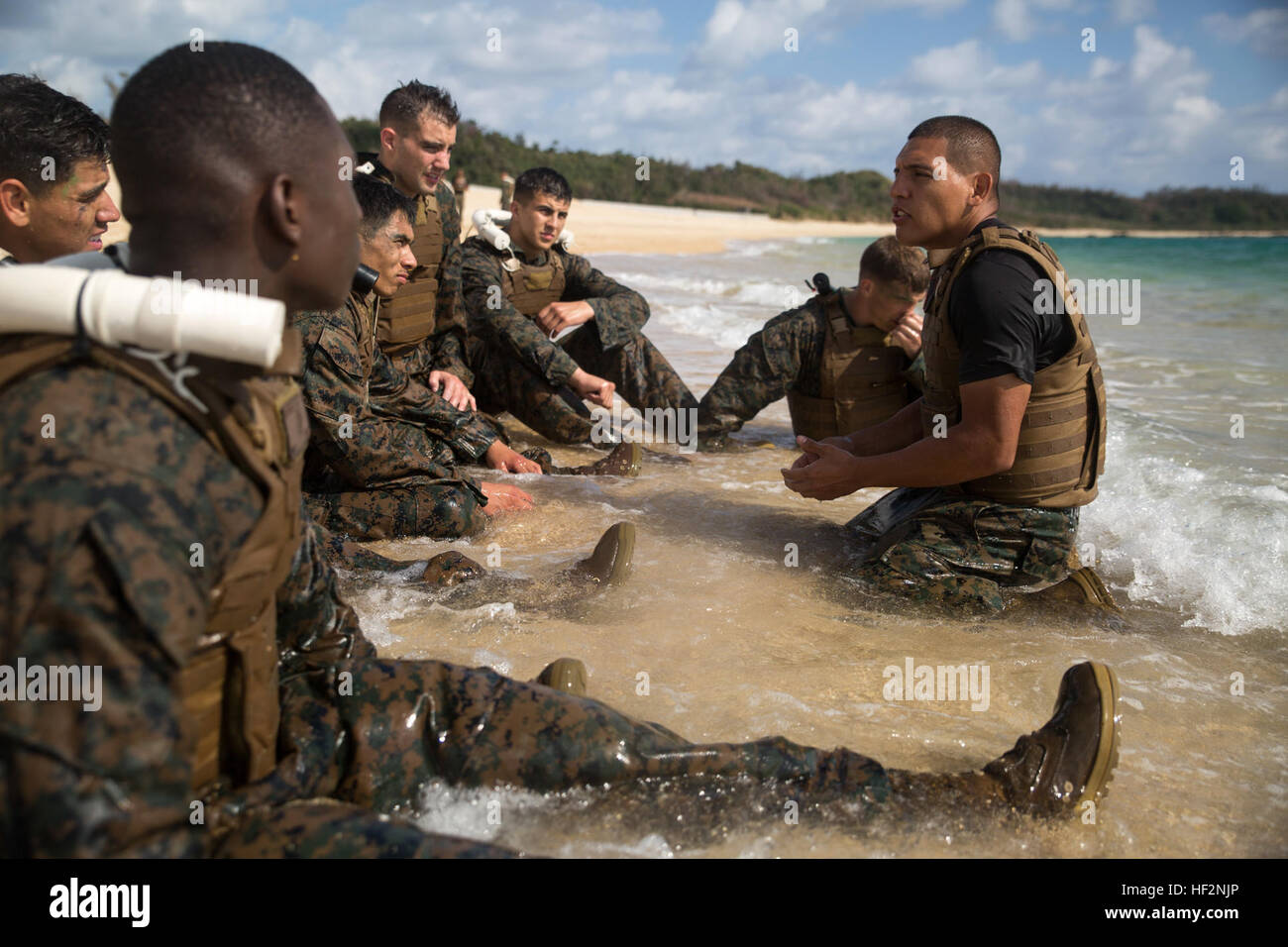 Staff Sgt. Rafael Garcialopez, right, passes Marine Corps Martial Arts ...