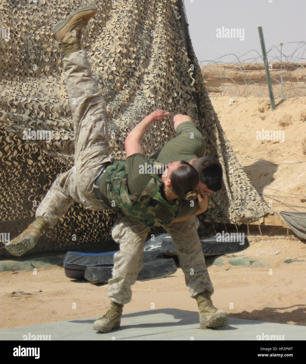 MCMAP shoulder throw Stock Photo Alamy