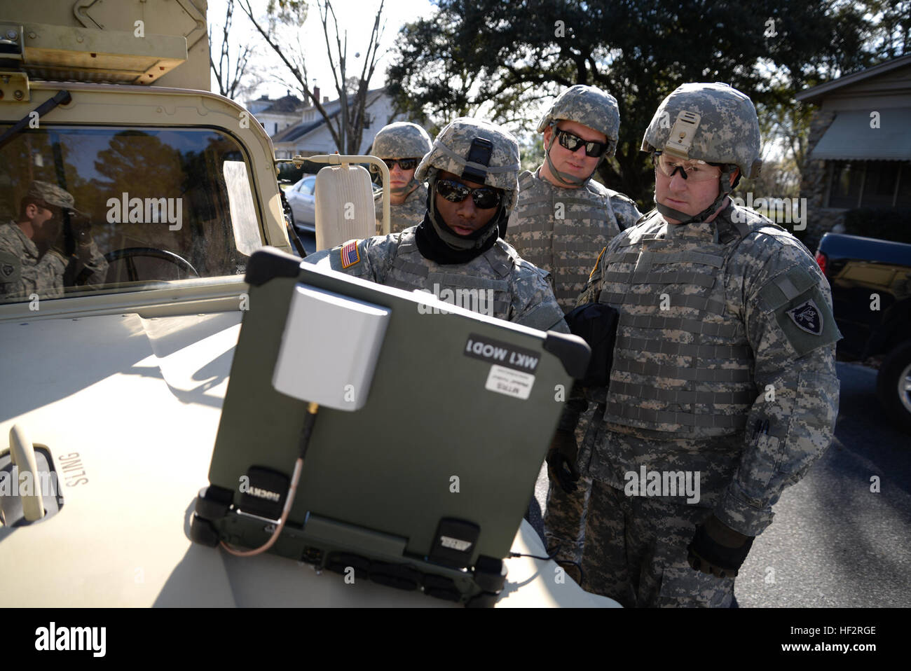 Soldiers from the 430th EOD Company conduct training with a PAC BOT at ...