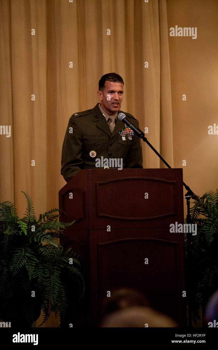 U.S. Marine Col. David E. Jones, commanding officer of Marine Corps ...