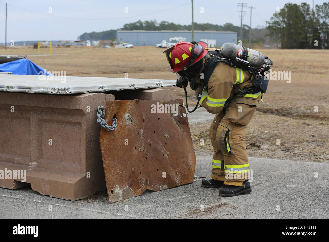 Firefighters and first responders participate in the 2015 Crisis ...