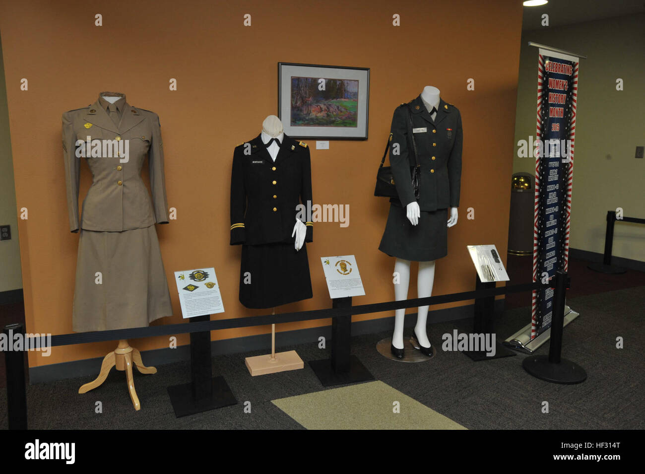 A Women’s History Month military uniform exhibit at the Black Hills