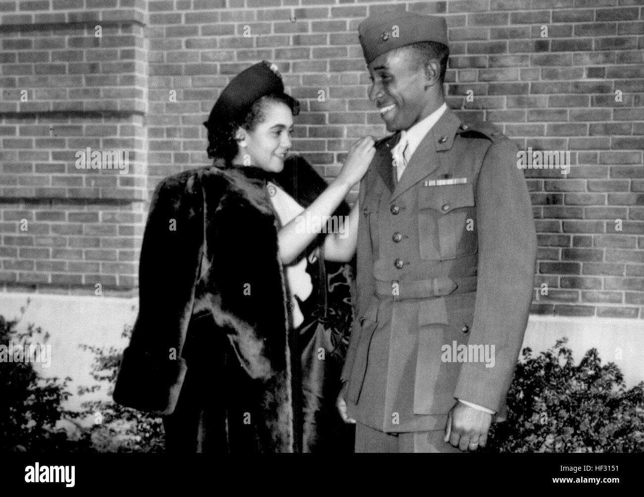 Frederick C. Branch became the first ever African-American Marine officer on Nov. 10, 1945. In honor of his success, the Frederick C. Branch Scholarship Program was created nearly 70 years later in 2006. Each year, 34 four-year Frederick C. Branch Scholarships are offered to students who plan to attend a Historically Black College or University (HBCU). Scholarship Shapes Marine Corps 140131-M-JI948-001 Stock Photo