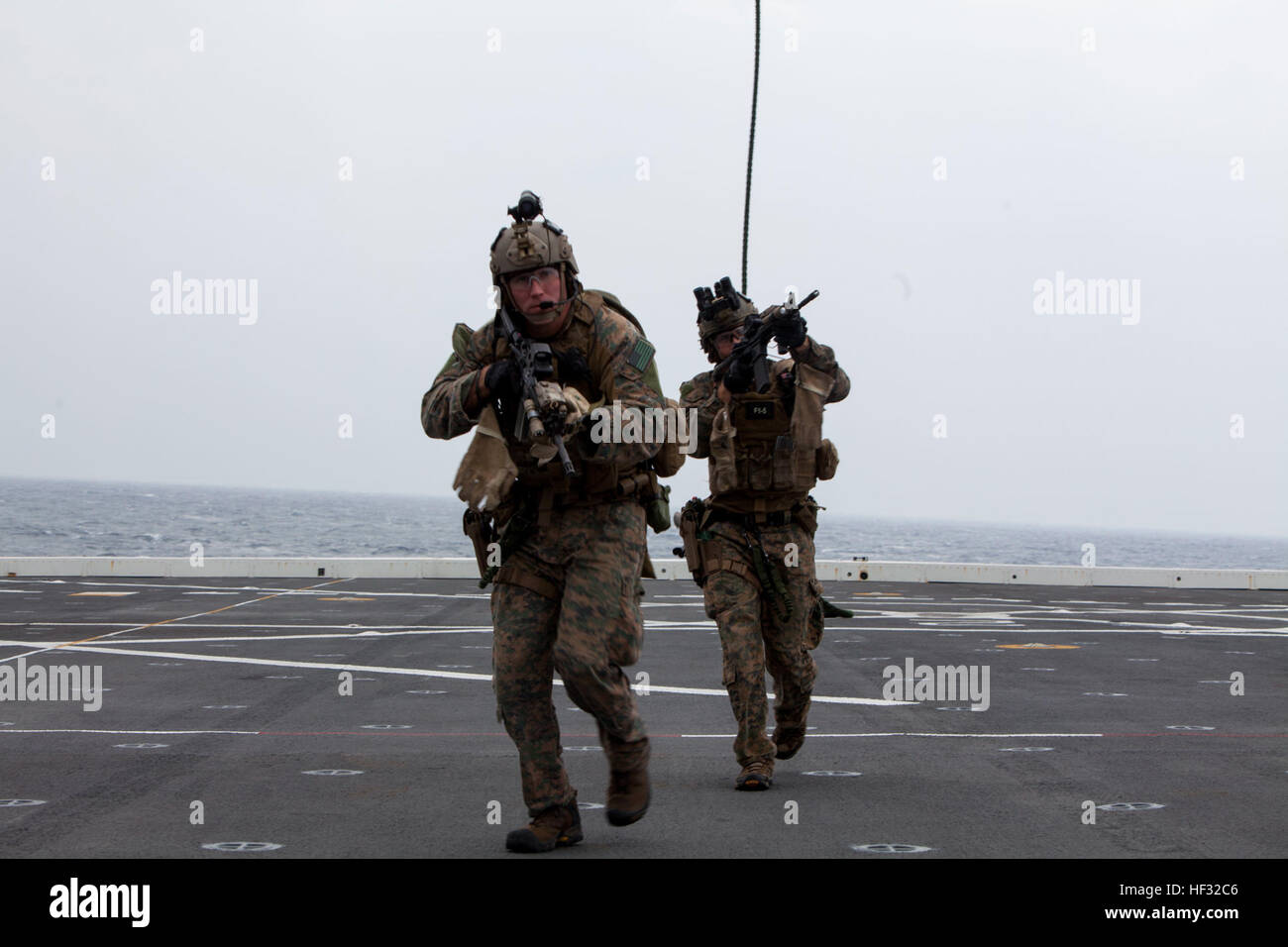 U.S. Marines with Maritime Raid Force, 31st Marine Expeditionary Unit ...