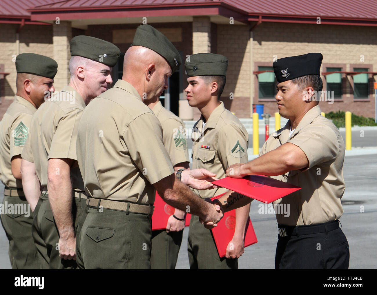 Graduates of the ANGLICO Basic Course receive diplomas at Camp ...