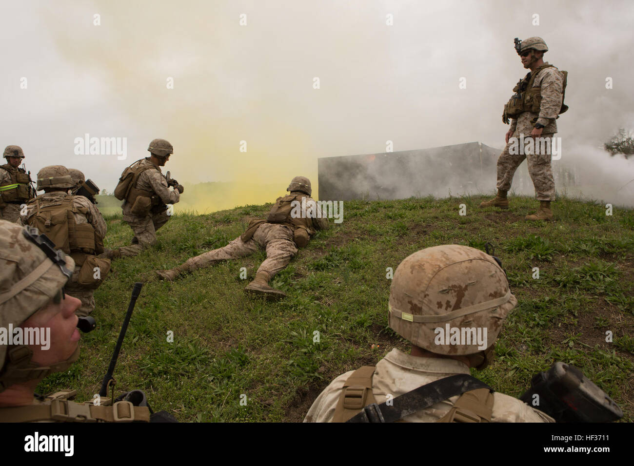 U.S. Marines with Fox Company, Battalion Landing Team 2/6, 26th Marine ...