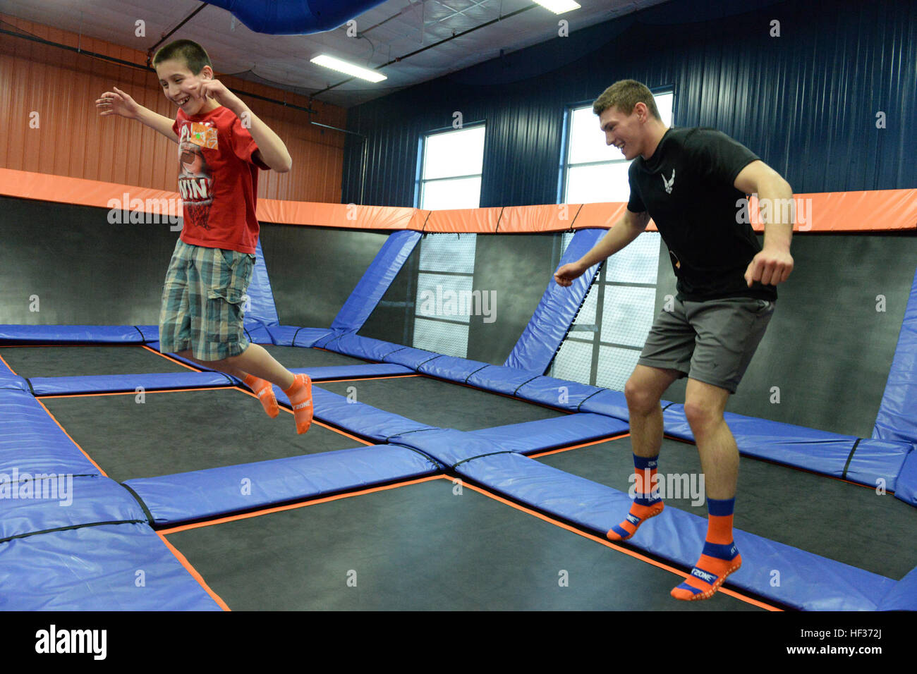 Sky Zone Indoor Trampoline Park High Resolution Stock Photography and  Images - Alamy