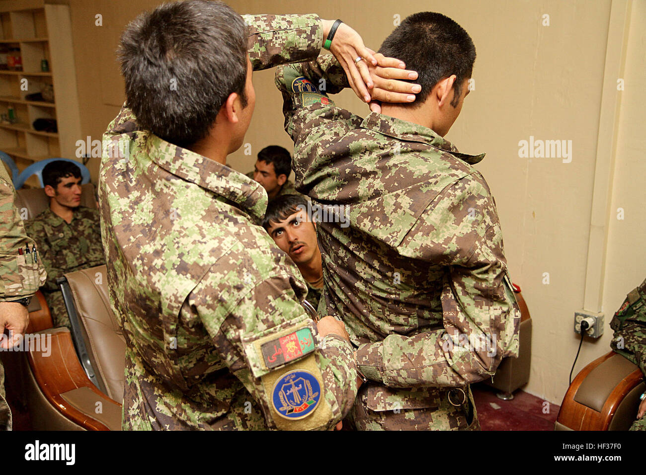 GHAZNI PROVINCE, Afghanistan Afghan National Army military policemen