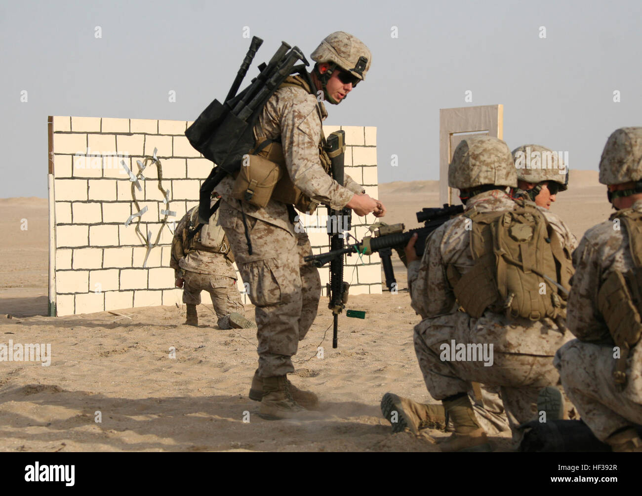 Marine combat engineers with Battalion Landing Team, 3rd Battalion, 2nd
