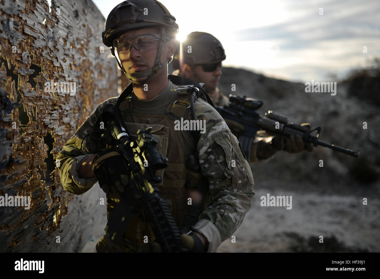 Unit Designator Police Airmen from the 106th Rescue Wing Security Forces conducted night ...