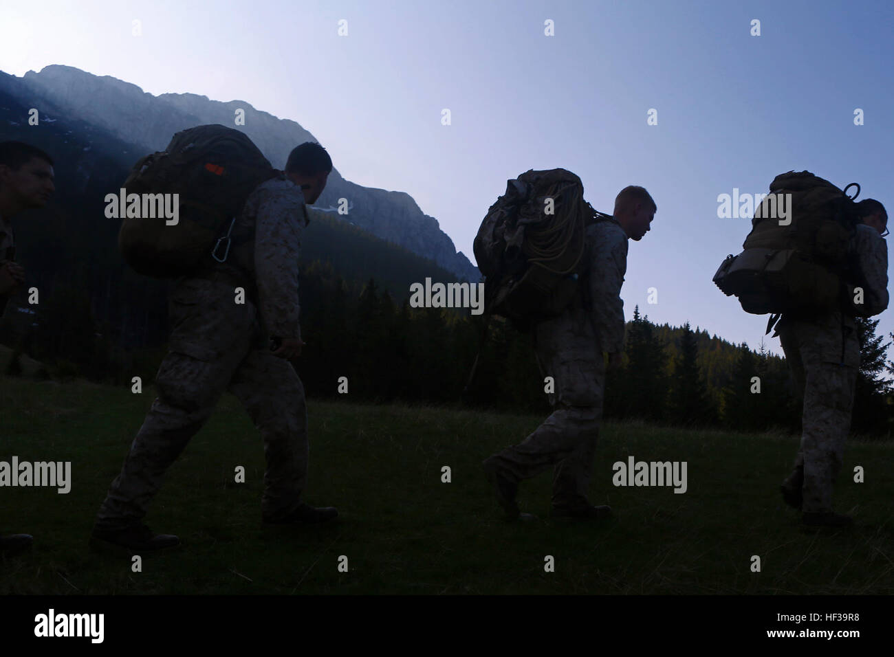 United States Marines with Black Sea Rotational Force, decanted off of ...
