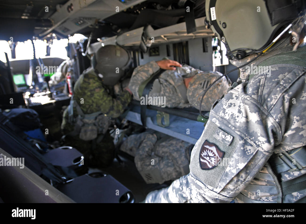 An Oregon Army National flight medic with Charlie Company, 7158
