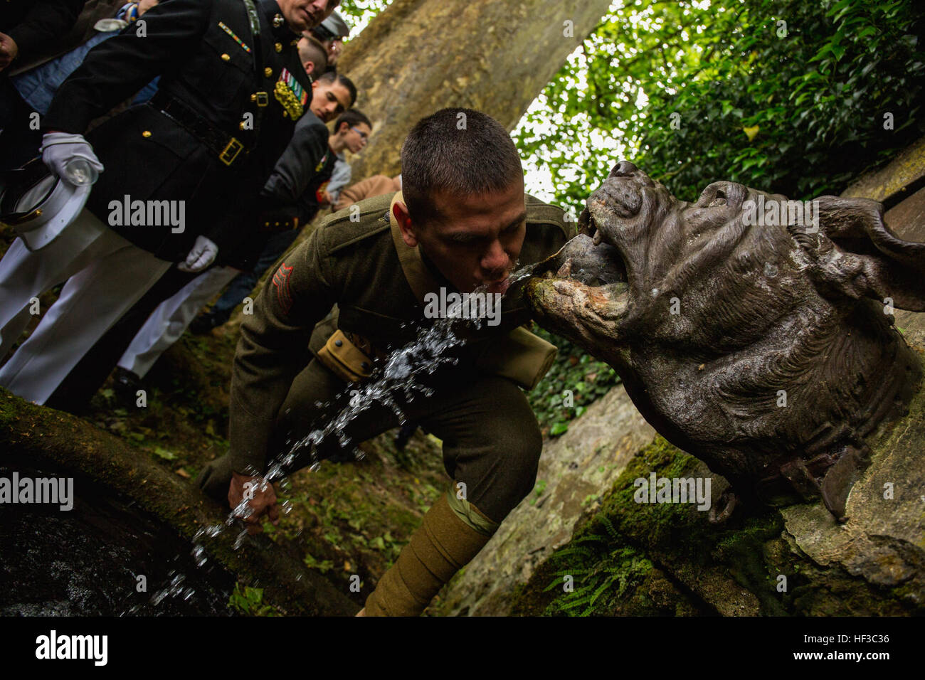 U.S. Marine Corps Cpl. Gregg Alvarez, trumpet player with the 1st