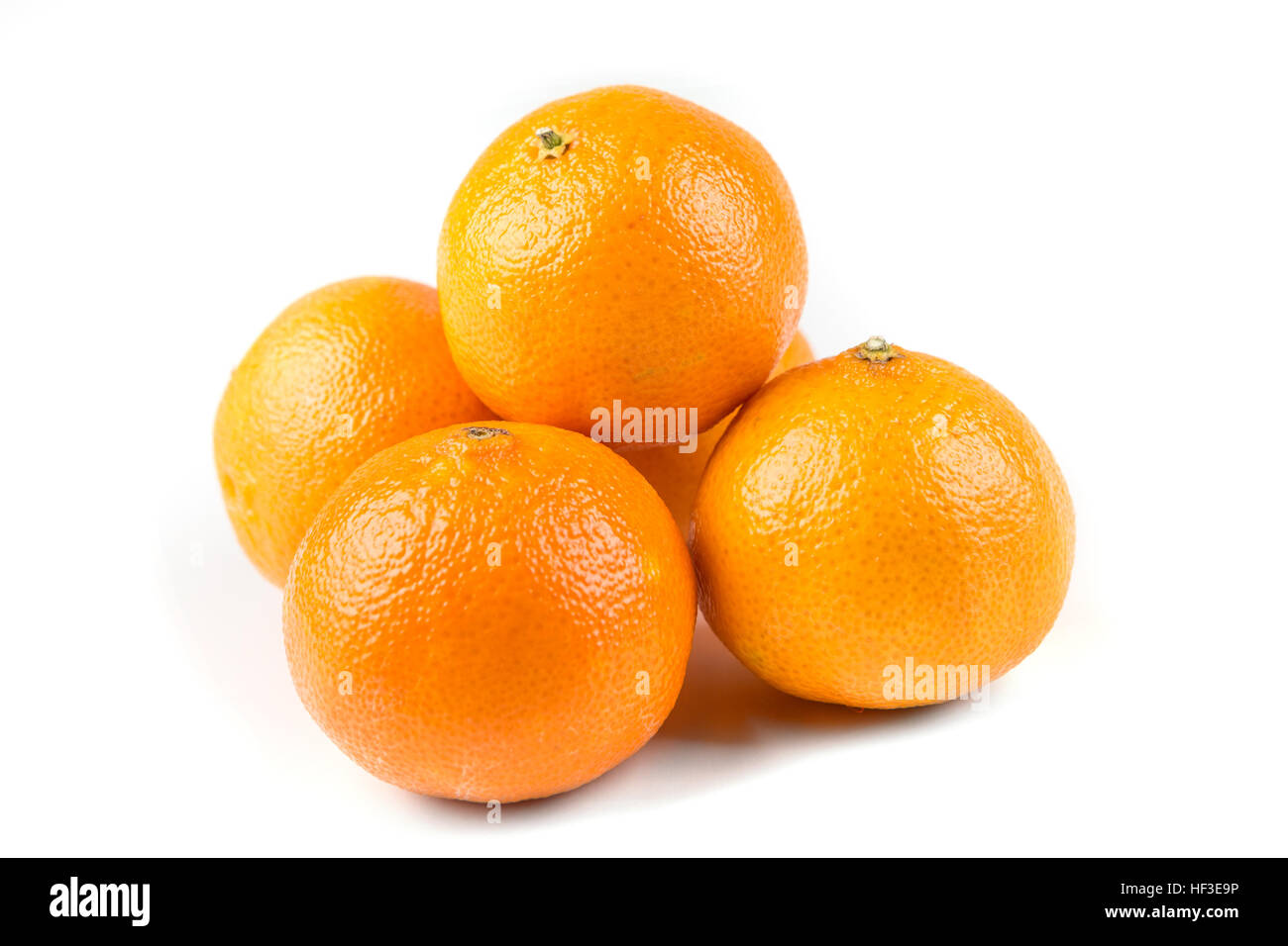 Stack of 5 navel oranges isolated on white background Stock Photo Alamy
