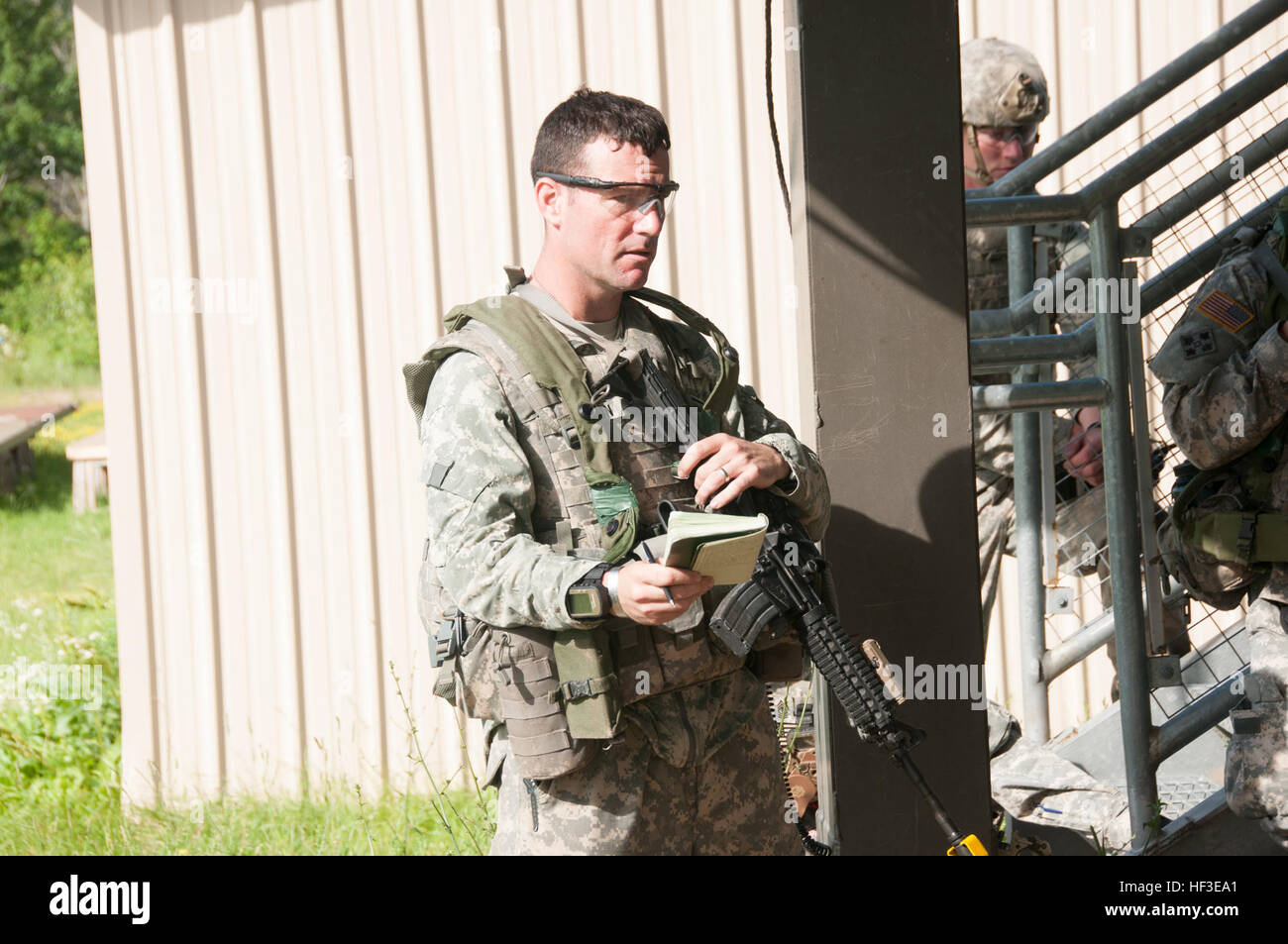 A platoon sergeant with A Company, 3rd Battalion, 172nd Infantry ...