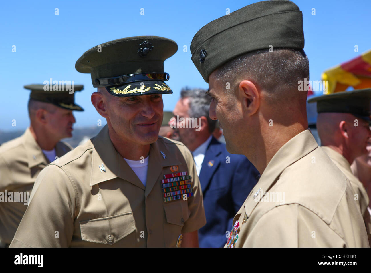 General Bohm Colonel Bohm relinquishes command of the 5th Marine Regiment to Colonel ...