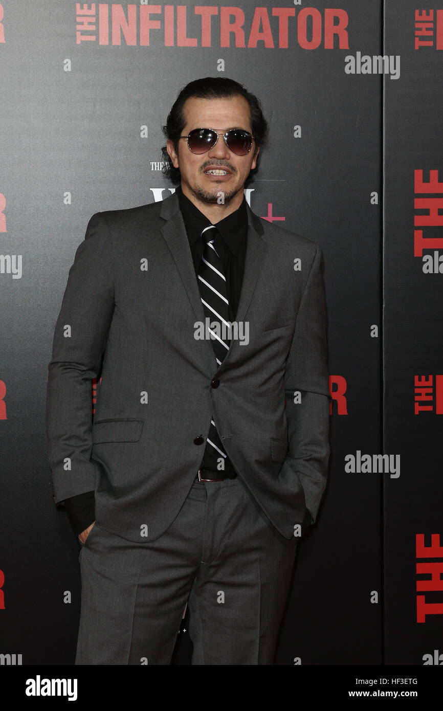 John Leguizamo attends 'The Infiltrator' premiere at AMC Loews Lincoln Square 13 Theater on July 11, 2016 in New York City. Stock Photo
