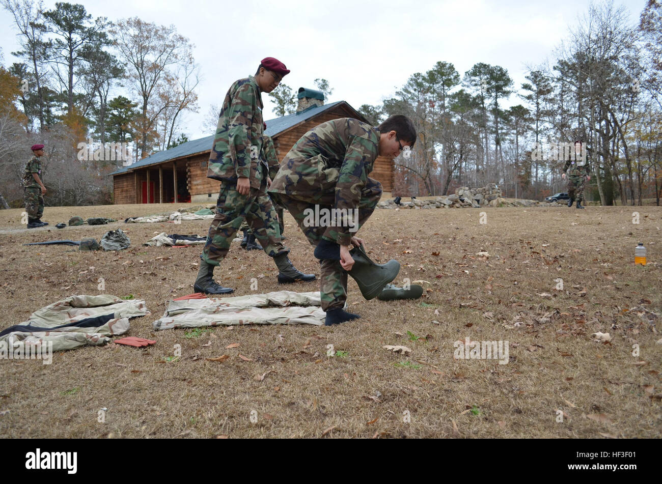 Air Force JROTC cadets enrolled at Southern Nash High school race to