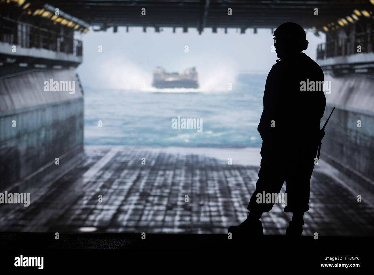 U.S. Navy Boatswain’s Mate 1st Class Meagan Miller, with Amphibious
