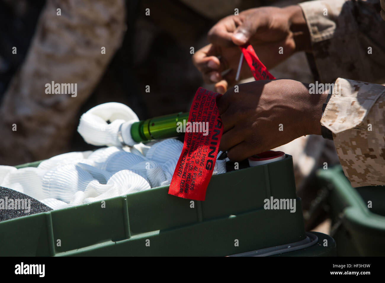 Lance Corporal Marines from 1st Battalion, 3rd Marine Regiment, removed ...