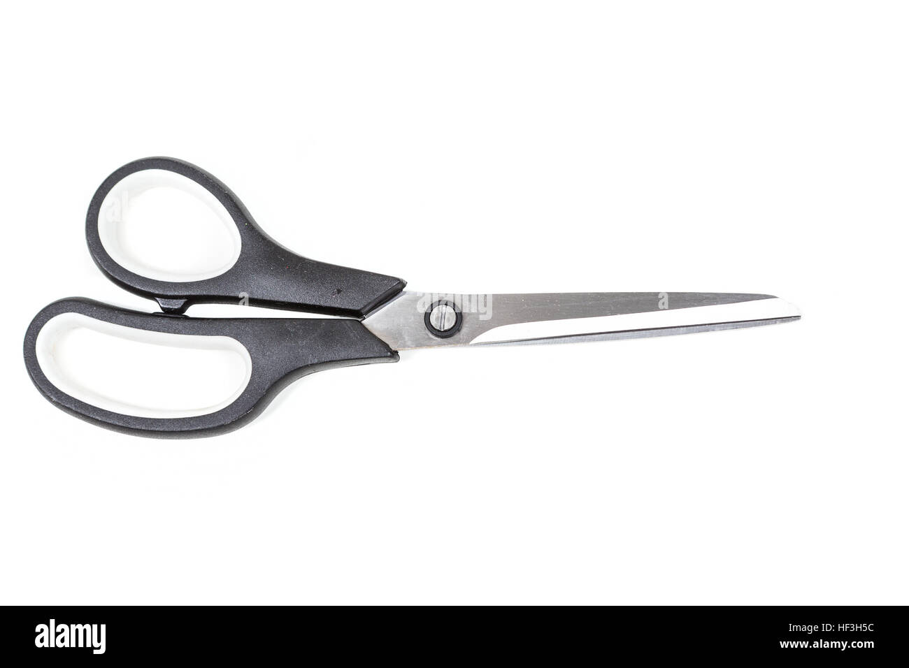Black and white scissors isolated on white background Stock Photo - Alamy