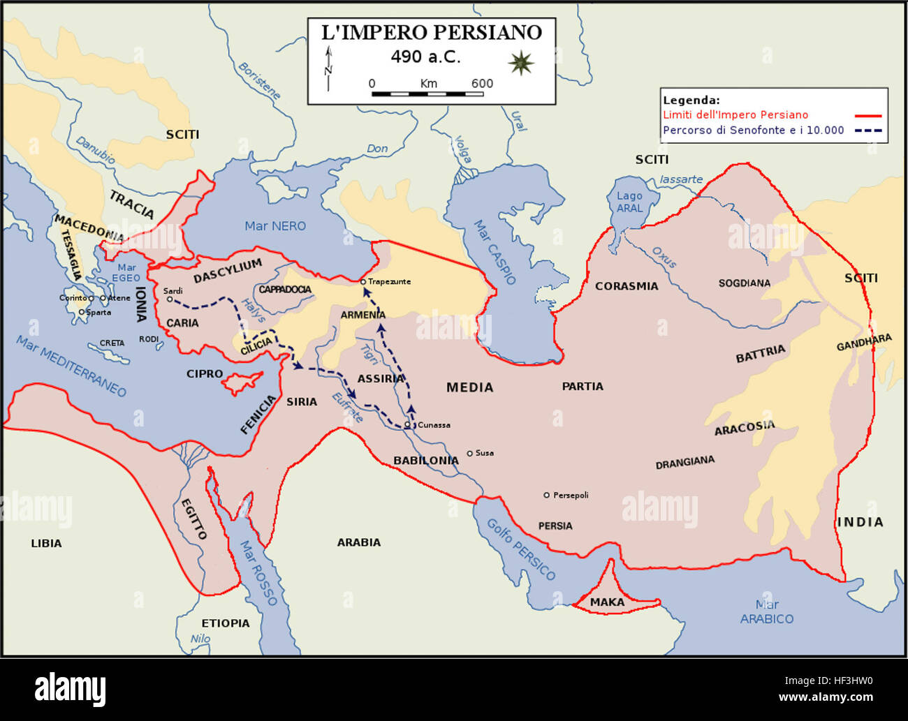 Persian Empire, 490 BC-it Stock Photo - Alamy