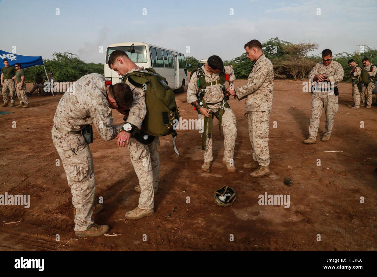 CAMP LEMONNIER, Djibouti (Sept. 15, 2015) U.S. Marines with the 15th