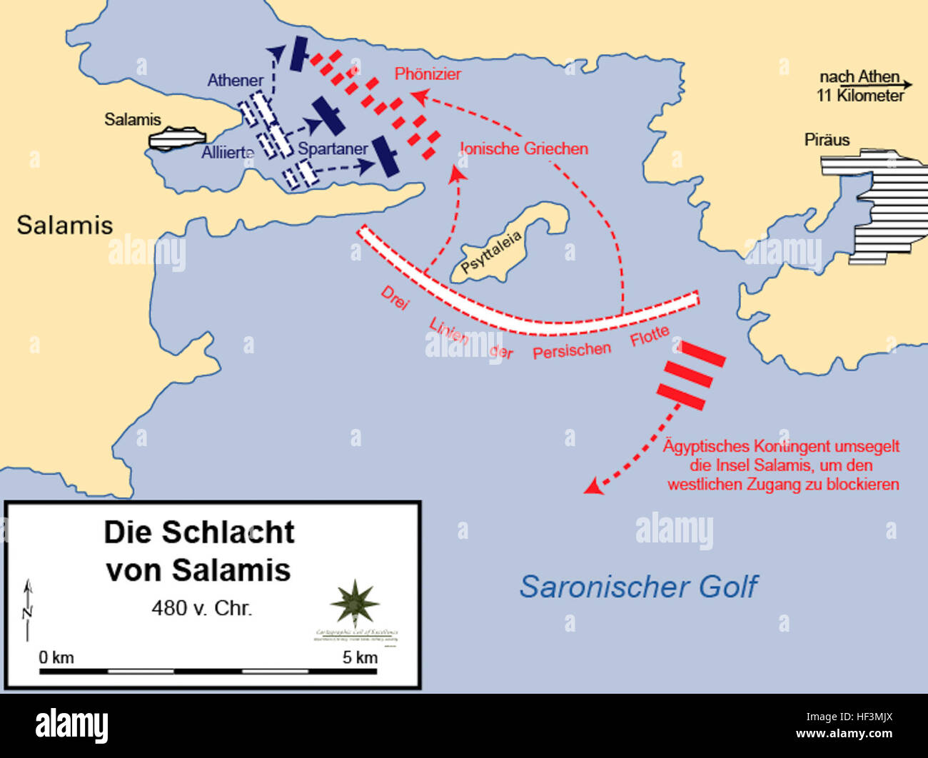 Battle of salamis de Stock Photo Alamy