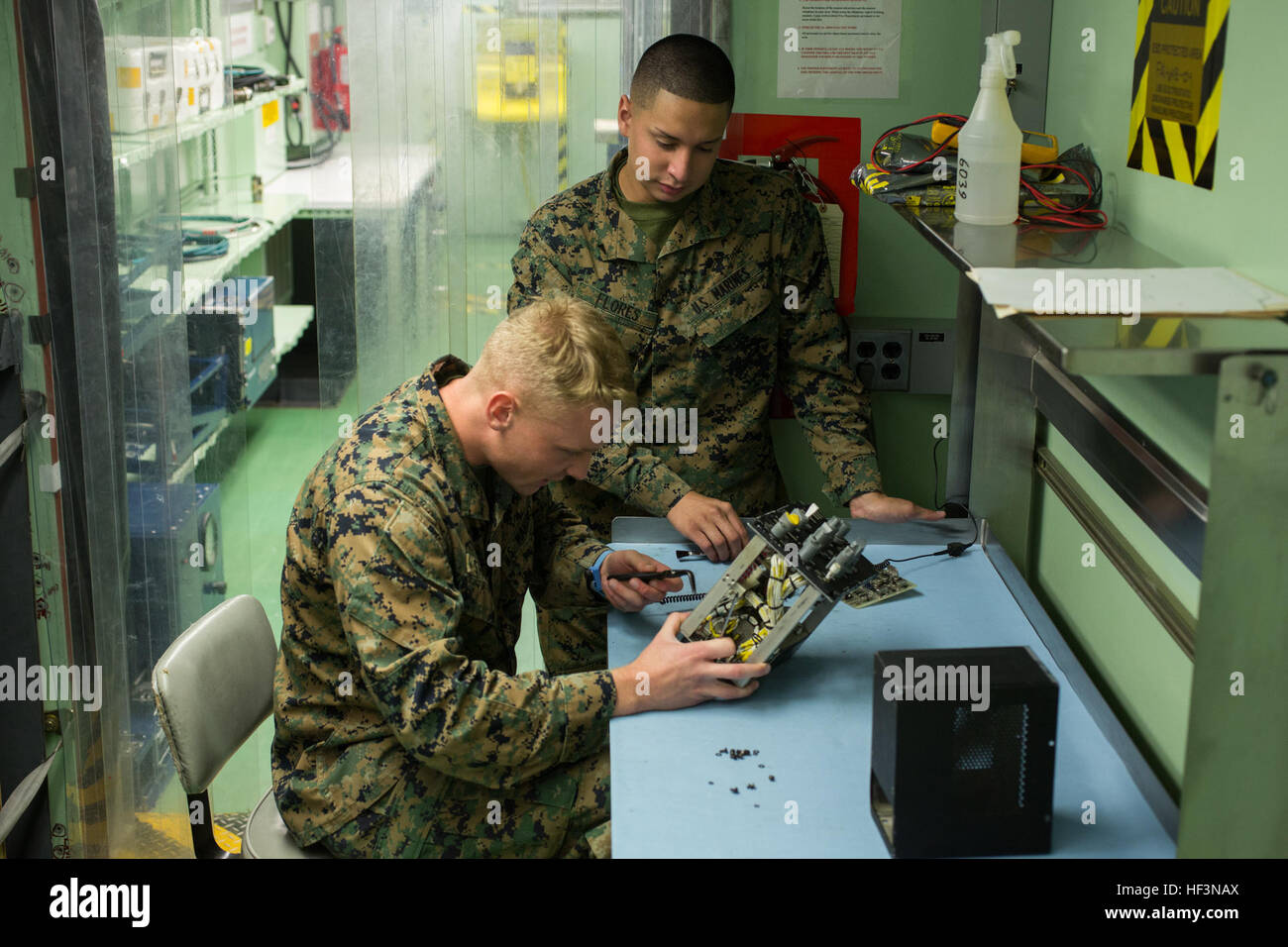 Aviation electronics technicians hires stock photography and images