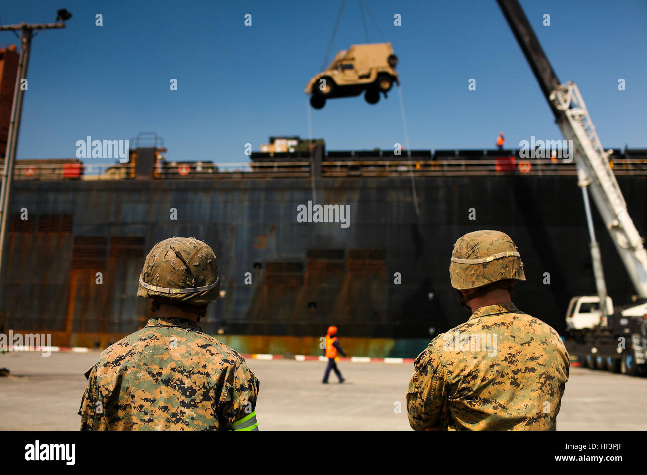 U S Marine Corps Cpl Taylor White left And Lance Cpl Scott Skith 