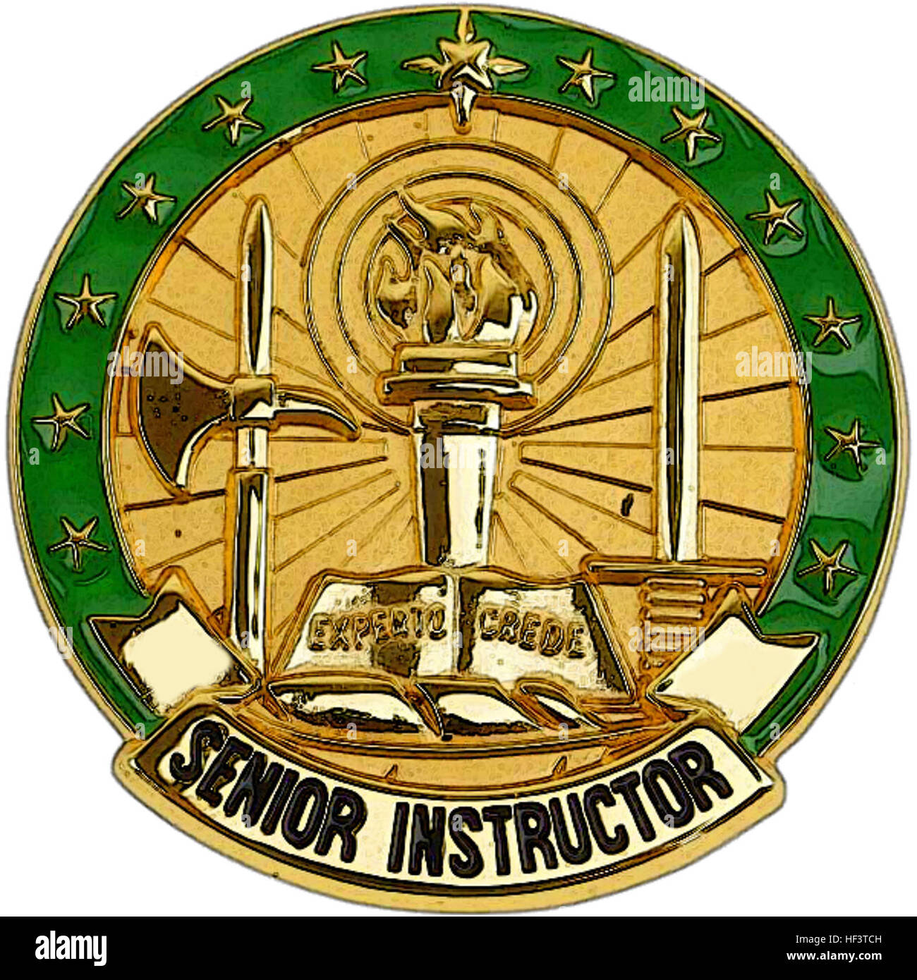 US Army Senior Instructor ID Badge Stock Photo - Alamy