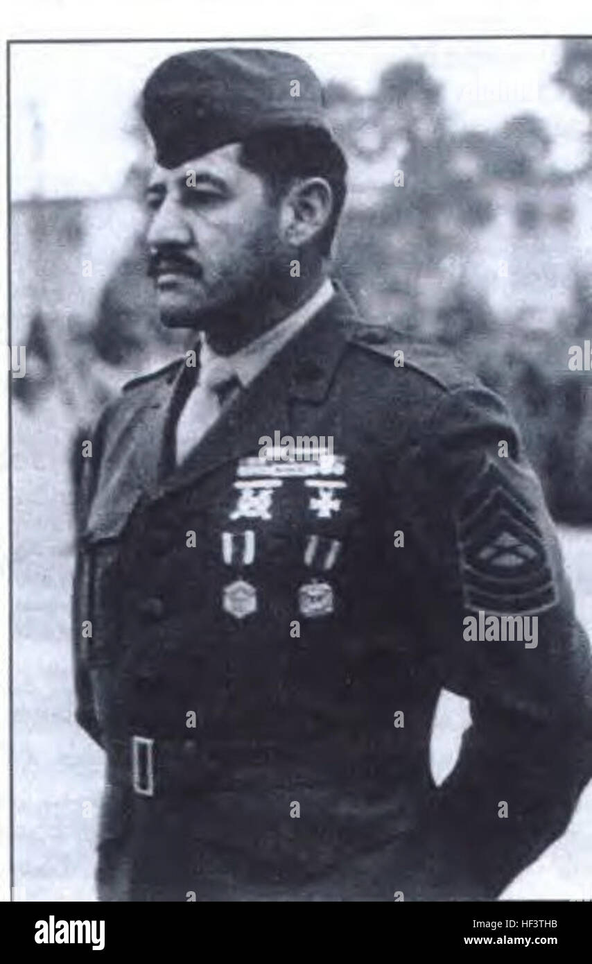 Master Sergeant Juan J. Valdez Stock Photo