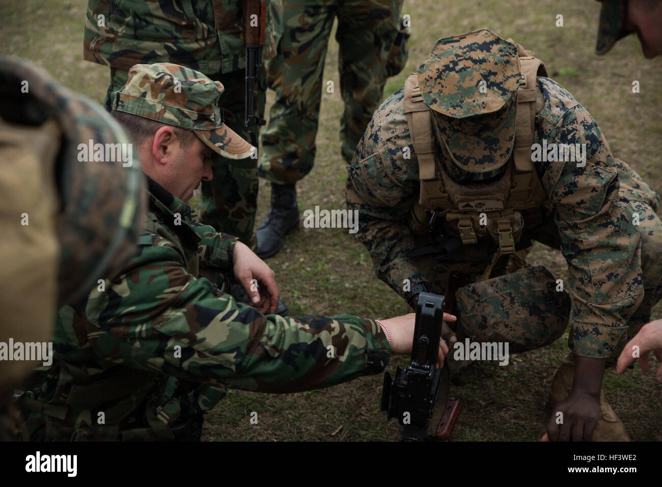 Bulgarian soldiers demonstrate to U.S. Marines with Black Sea ...