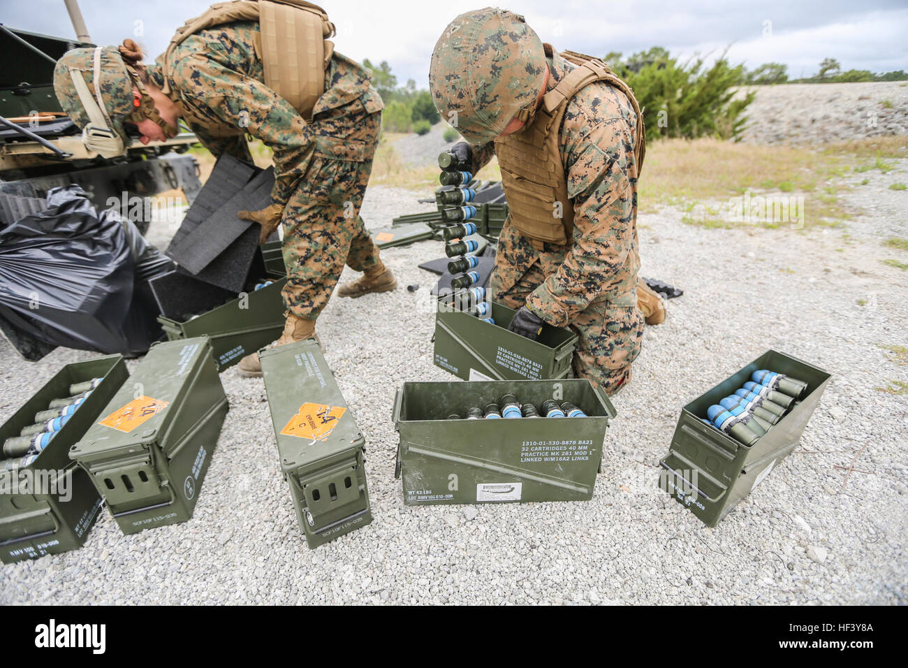 Clr 2 conducts automatic grenade launcher range hi-res stock ...