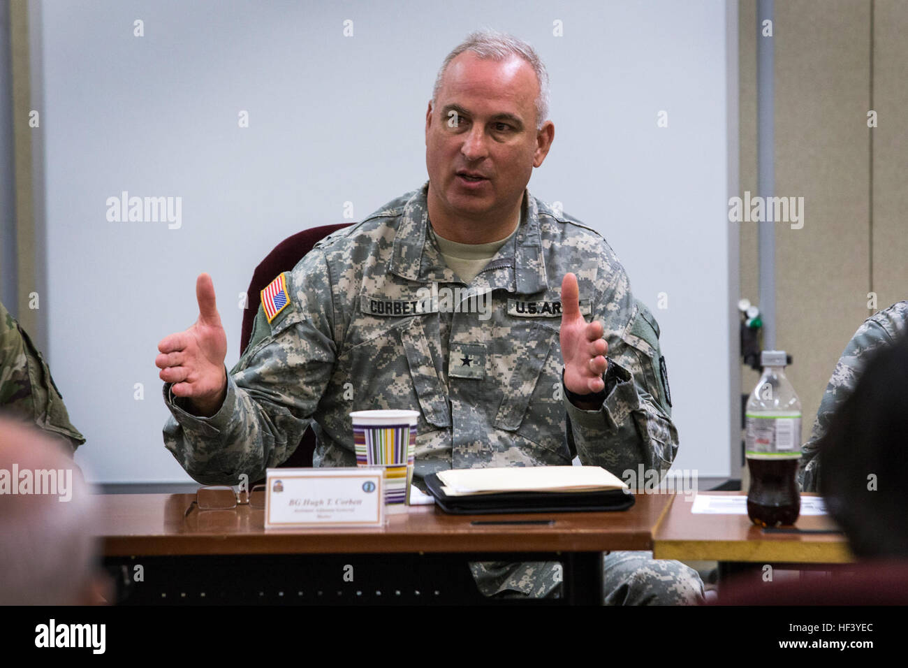 Gen. Robert B. Abrams, Commander, U.S. Army Forces Command, meets with