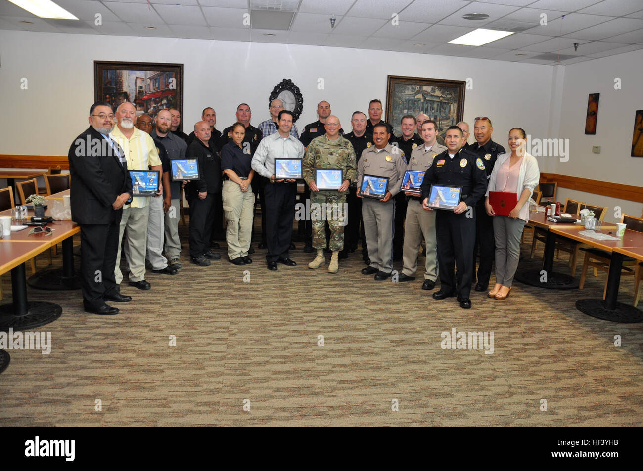 The High Desert Emergency Council poses at the Family Restaurant 6 May