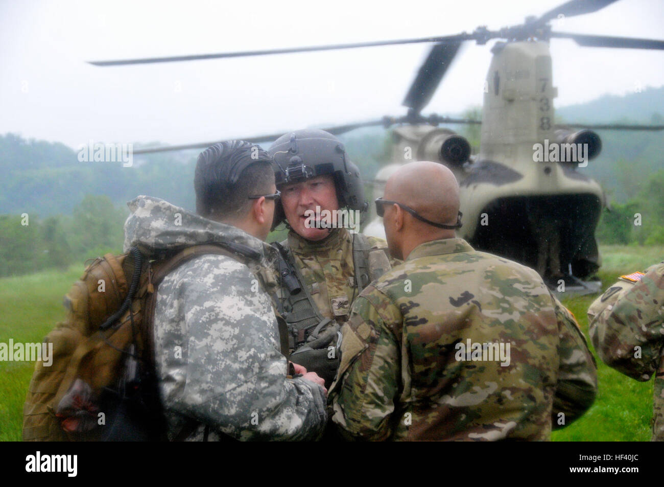 U.S. Army Sgt. Scott Carl, crew chief from Bravo Company, 2104th
