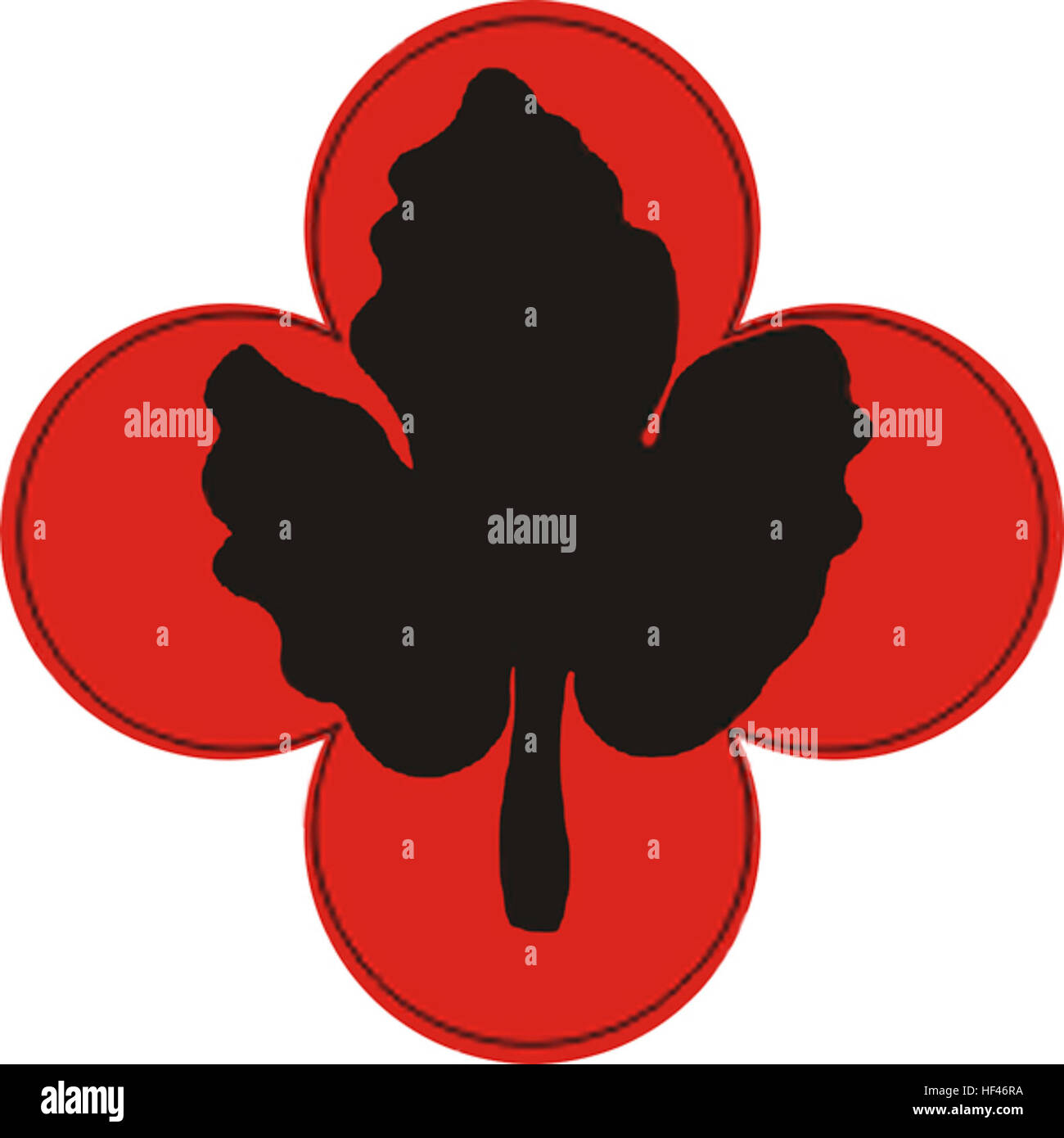 An insignia representing the 43rd unit designation, reflecting ...