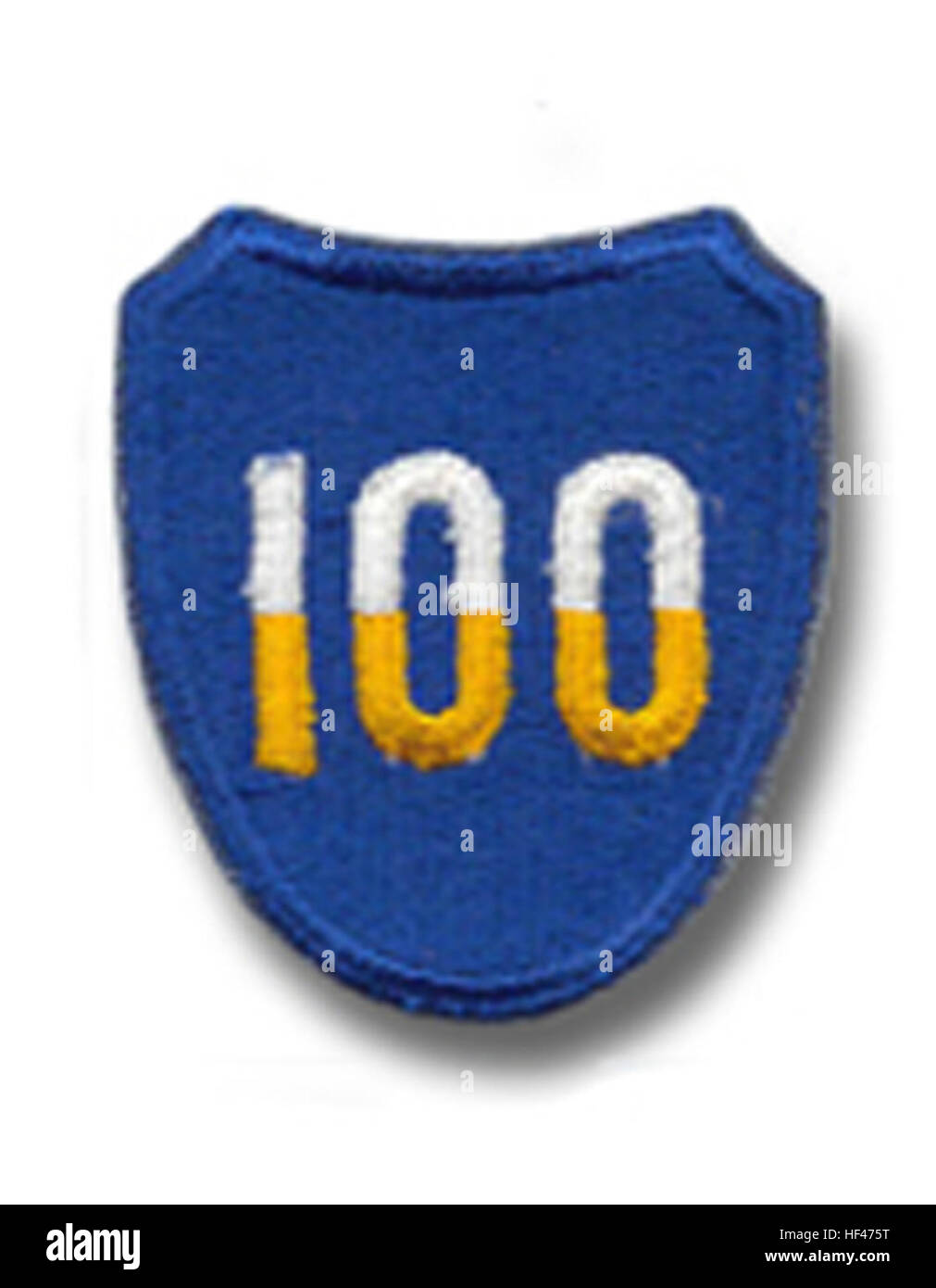 The 100th Infantry Division patch is worn on uniforms to identify ...